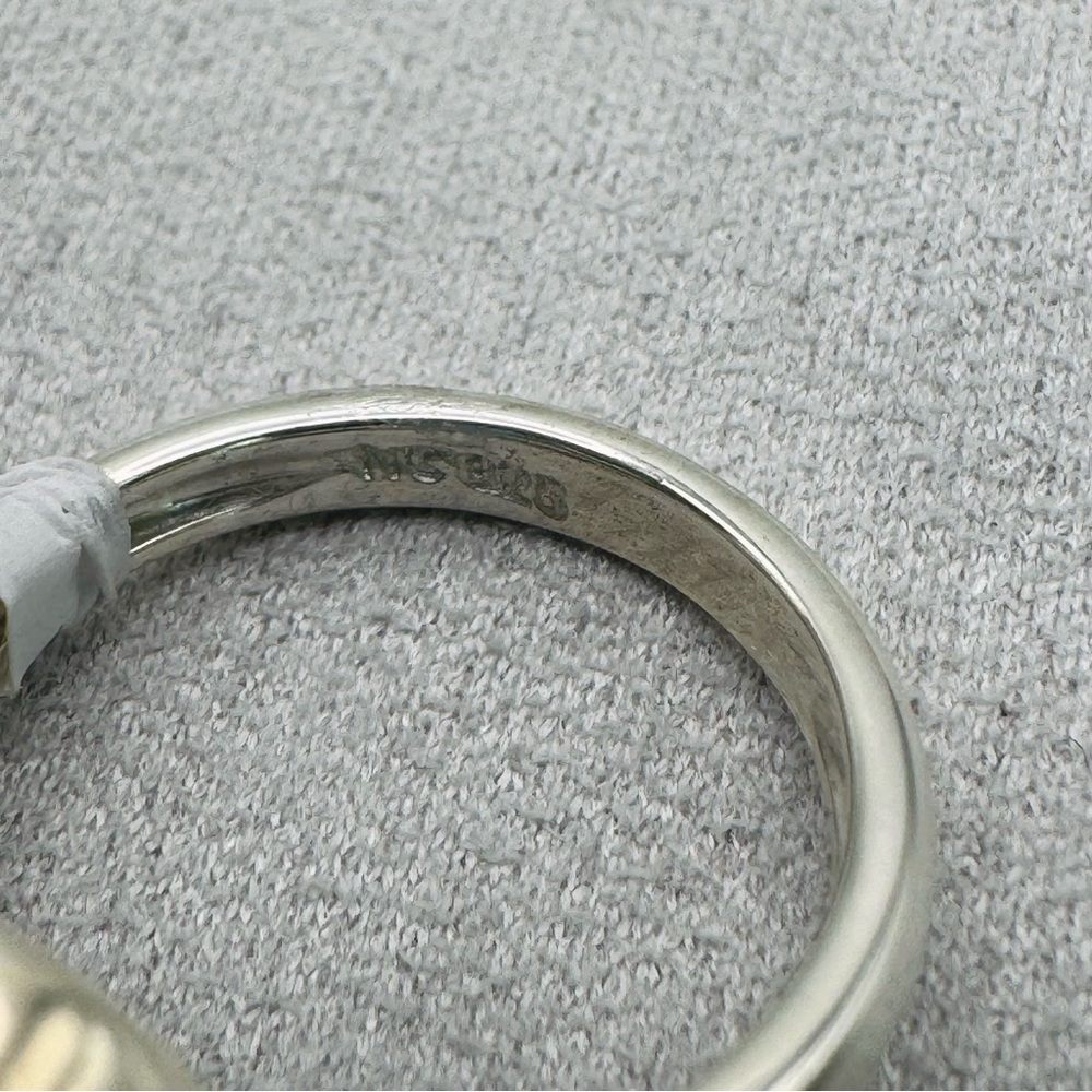 S925 Oval Aaa Larimar Ring - image 3